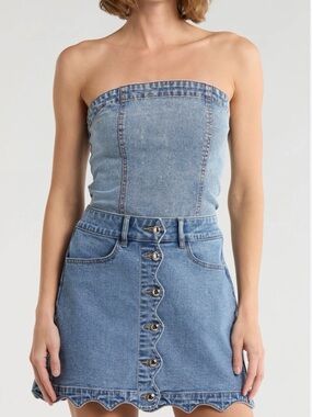 Vigoss Dark Wash tube top size S.